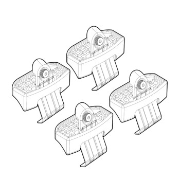 ΑΚΡΑ ΓΙΑ ΜΠΑΡΕΣ NORDRIVE ΓΙΑ EVO EVO4 2017+  - 4 τεμ.