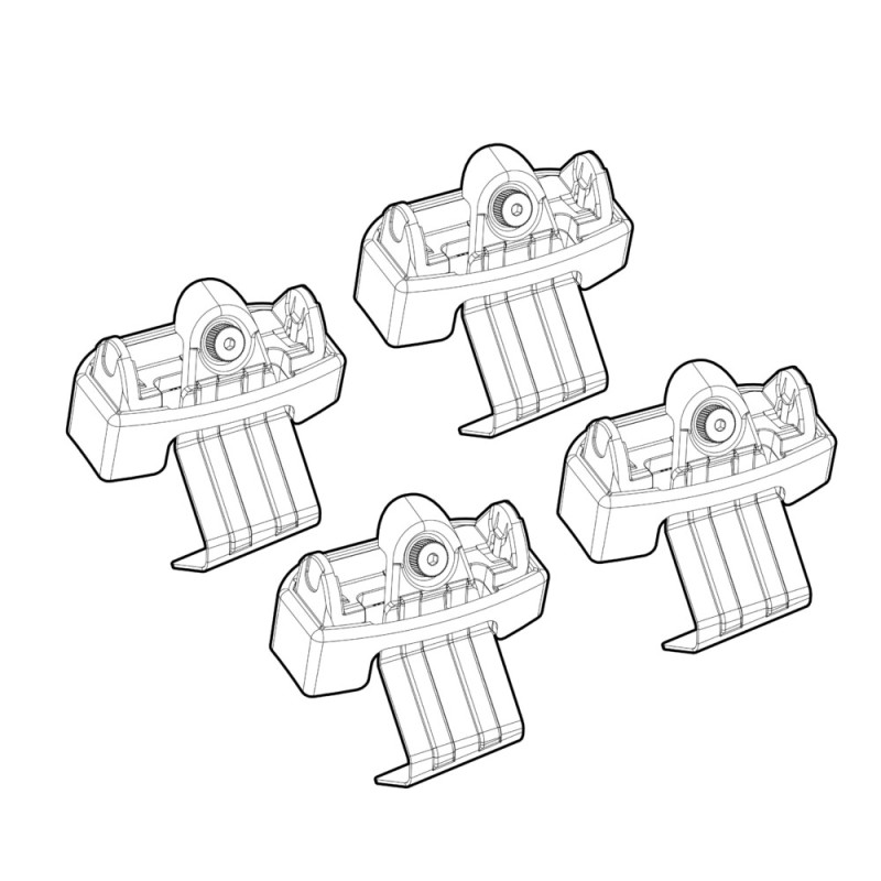 ΑΚΡΑ ΓΙΑ ΜΠΑΡΕΣ NORDRIVE ΓΙΑ TOYOTA C-HR 12/2023+ - 4 Τεμ.