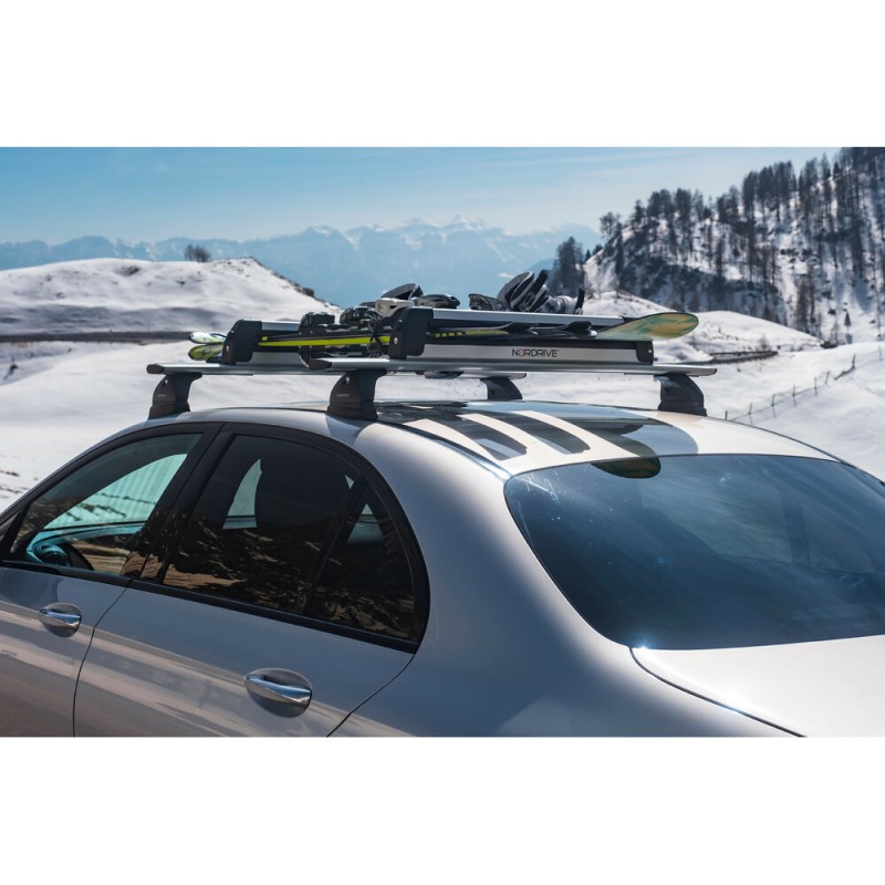 ΒΑΣΗ ΣΚΙ ΟΡΟΦΗΣ 6 ΖΕΥΓΑΡΙΑ ΣΚΙ /4 SNOWBOARD ΑΛΟΥΜΙΝΙΟΥ ΜΕ ΚΛΕΙΔΙ NORDIC-KING 80cm