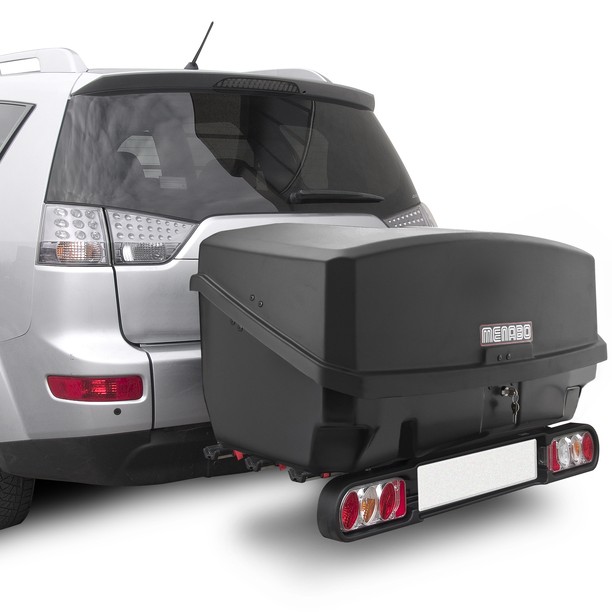 Μπαγκαζιέρα Κοτσαδόρου Nekkar Dark 300 σε μαύρο χρώμα με ματ ανάγλυφη υφή για βάση ποδηλάτου κοτσαδόρου Race 3/4 Menabo - 1 τεμ.