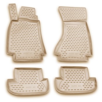 ΜΑΡΚΕ ΠΑΤΑΚΙΑ ΣΕ ΣΚΑΦΗ TPE ΛΑΣΤΙΧΟ ΓΙΑ AUDI A5 2009-2016  ΣΕ ΜΠΕΖ ΧΡΩΜΑ NOVLINE - 4 ΤΕΜ.