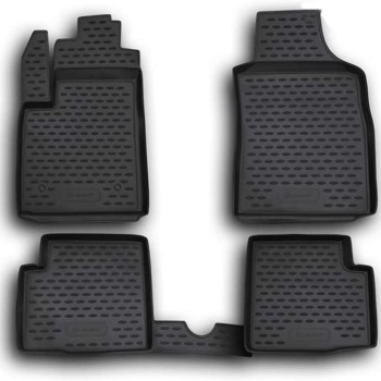 ΜΑΡΚΕ ΠΑΤΑΚΙΑ ΣΕ ΣΚΑΦΗ TPE ΛΑΣΤΙΧΟ ΓΙΑ FIAT 500 2007-2015  ΣΕ ΜΑΥΡΟ ΧΡΩΜΑ NOVLINE - 4 ΤΕΜ.