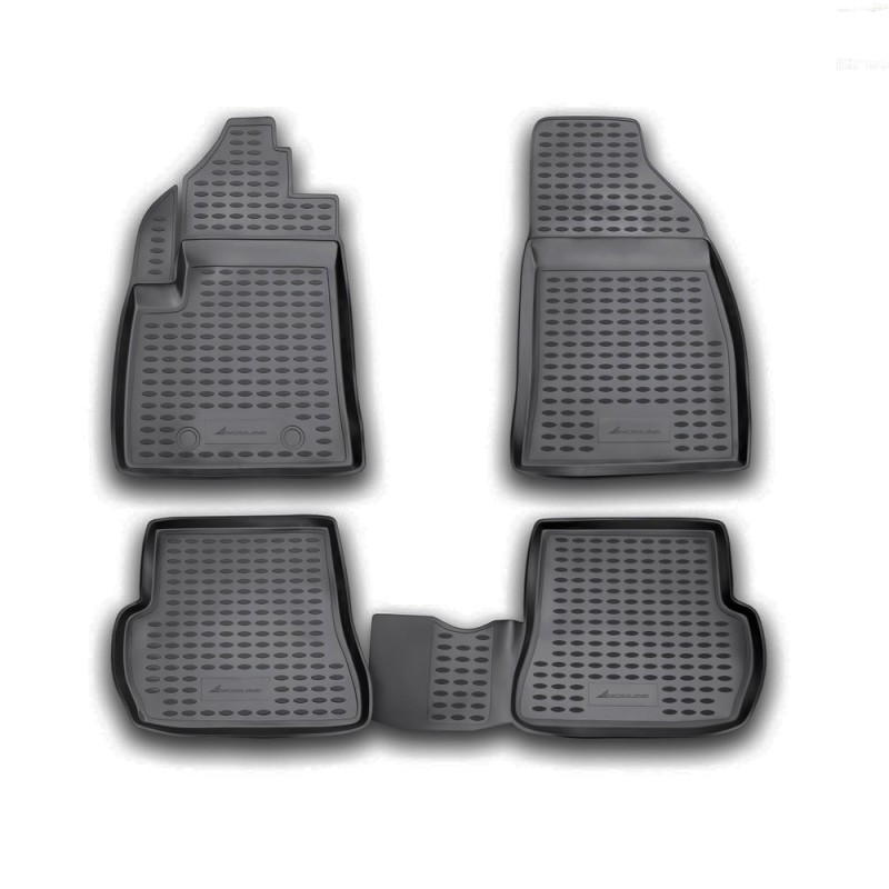 ΜΑΡΚΕ ΠΑΤΑΚΙΑ ΣΕ ΣΚΑΦΗ TPE ΛΑΣΤΙΧΟ ΓΙΑ FORD FIESTA 05/2002-08/2008 / FORD FUSION 2002-2012  ΣΕ ΜΑΥΡΟ ΧΡΩΜΑ NOVLINE - 4 ΤΕΜ.