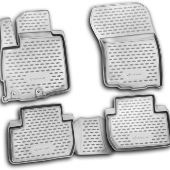 ΜΑΡΚΕ ΠΑΤΑΚΙΑ ΣΕ ΣΚΑΦΗ TPE ΛΑΣΤΙΧΟ ΓΙΑ MITSUBISHI OUTLANDER XL 2010+ ΣΕ ΑΝΘΡΑΚΙ/ΣΚΟΥΡΟ ΓΚΡΙ ΧΡΩΜΑ - 4 Τεμ.