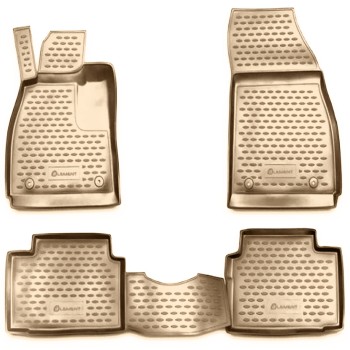 ΜΑΡΚΕ ΠΑΤΑΚΙΑ ΣΕ ΣΚΑΦΗ TPE ΛΑΣΤΙΧΟ ΓΙΑ OPEL INSIGNIA 2008-2017  ΣΕ ΜΠΕΖ ΧΡΩΜΑ NOVLINE - 4 ΤΕΜ.