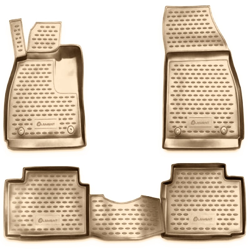 ΜΑΡΚΕ ΠΑΤΑΚΙΑ ΣΕ ΣΚΑΦΗ TPE ΛΑΣΤΙΧΟ ΓΙΑ OPEL INSIGNIA 2008-2017  ΣΕ ΜΠΕΖ ΧΡΩΜΑ NOVLINE - 4 ΤΕΜ.