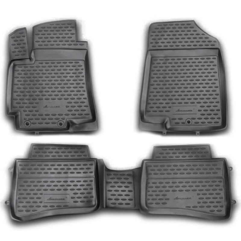 ΜΑΡΚΕ ΠΑΤΑΚΙΑ ΣΕ ΣΚΑΦΗ TPE ΛΑΣΤΙΧΟ ΓΙΑ KIA RIO 5D 09/2011-2017  ΣΕ ΜΑΥΡΟ ΧΡΩΜΑ NOVLINE - 4 ΤΕΜ.