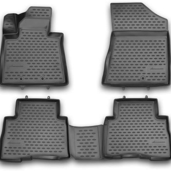 ΜΑΡΚΕ ΠΑΤΑΚΙΑ ΣΕ ΣΚΑΦΗ TPE ΛΑΣΤΙΧΟ ΓΙΑ KIA SORENTO 2012-2015 ΣΕ ΑΝΘΡΑΚΙ/ΣΚΟΥΡΟ ΓΚΡΙ ΧΡΩΜΑ - 4 Τεμ.