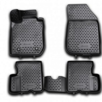 ΜΑΡΚΕ ΠΑΤΑΚΙΑ ΣΕ ΣΚΑΦΗ TPE ΛΑΣΤΙΧΟ ΓΙΑ DACIA DUSTER 05/2010-2018  ΣΕ ΜΑΥΡΟ ΧΡΩΜΑ NOVLINE - 4 ΤΕΜ.