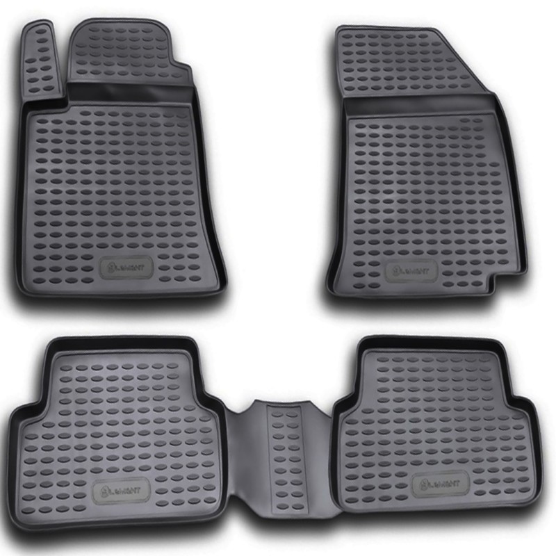 ΜΑΡΚΕ ΠΑΤΑΚΙΑ ΣΕ ΣΚΑΦΗ TPE ΛΑΣΤΙΧΟ ΓΙΑ RENAULT LAGUNA 2001-2007  ΣΕ ΑΝΘΡΑΚΙ ΣΚΟΥΡΟ ΓΚΡΙ ΧΡΩΜΑ NOVLINE - 4 ΤΕΜ.