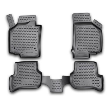 ΜΑΡΚΕ ΠΑΤΑΚΙΑ ΣΕ ΣΚΑΦΗ TPE ΛΑΣΤΙΧΟ ΓΙΑ SEAT LEON 2005-2013  ΣΕ ΜΑΥΡΟ ΧΡΩΜΑ NOVLINE - 4 ΤΕΜ.