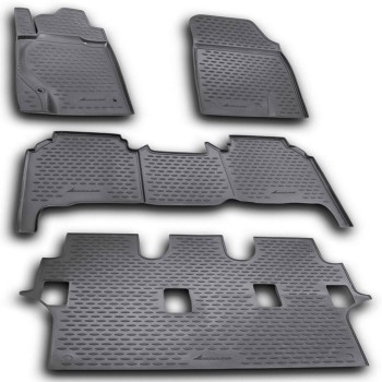 ΜΑΡΚΕ ΠΑΤΑΚΙΑ ΣΕ ΣΚΑΦΗ TPE ΛΑΣΤΙΧΟ ΓΙΑ TOYOTA LANDCRUISER 200 11/2007-2012  ΣΕ ΑΝΘΡΑΚΙ ΣΚΟΥΡΟ ΓΚΡΙ ΧΡΩΜΑ NOVLINE - 5 ΤΕΜ.
