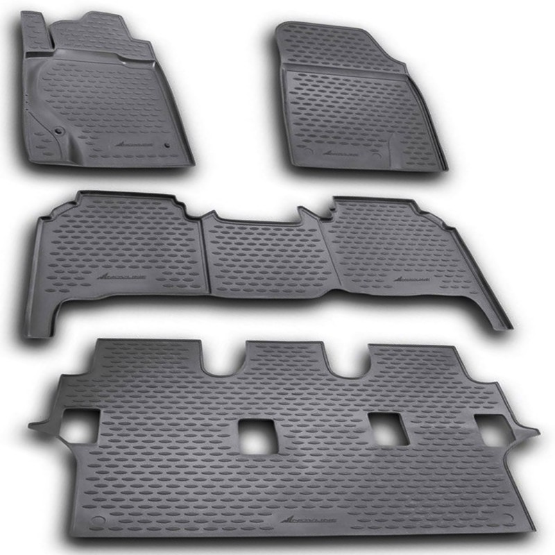 ΜΑΡΚΕ ΠΑΤΑΚΙΑ ΣΕ ΣΚΑΦΗ TPE ΛΑΣΤΙΧΟ ΓΙΑ TOYOTA LANDCRUISER 200 11/2007-2012  ΣΕ ΑΝΘΡΑΚΙ ΣΚΟΥΡΟ ΓΚΡΙ ΧΡΩΜΑ NOVLINE - 5 ΤΕΜ.