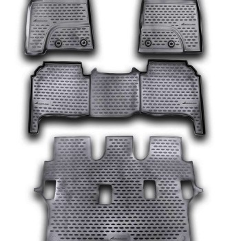 ΜΑΡΚΕ ΠΑΤΑΚΙΑ ΣΕ ΣΚΑΦΗ TPE ΛΑΣΤΙΧΟ ΓΙΑ TOYOTA LANDCRUISER 200 2012-2015  ΣΕ ΜΑΥΡΟ ΧΡΩΜΑ NOVLINE - 4 ΤΕΜ.