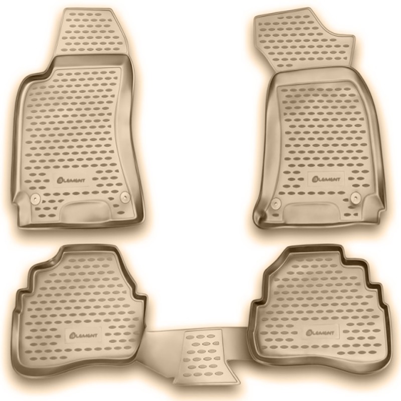 ΜΑΡΚΕ ΠΑΤΑΚΙΑ ΣΕ ΣΚΑΦΗ TPE ΛΑΣΤΙΧΟ ΓΙΑ VW PASSAT Β5 1996-2005  ΣΕ ΜΠΕΖ ΧΡΩΜΑ NOVLINE - 4 ΤΕΜ.