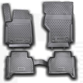 ΜΑΡΚΕ ΠΑΤΑΚΙΑ ΣΕ ΣΚΑΦΗ TPE ΛΑΣΤΙΧΟ ΓΙΑ VW AMAROK 2010+  ΣΕ ΜΑΥΡΑ ΧΡΩΜΑ NOVLINE - 4 ΤΕΜ.