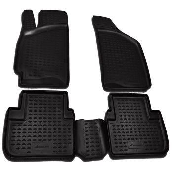 ΜΑΡΚΕ ΠΑΤΑΚΙΑ ΣΕ ΣΚΑΦΗ TPE ΛΑΣΤΙΧΟ ΓΙΑ CHEVROLET LANOS 1997-2003  ΣΕ ΜΑΥΡΟ ΧΡΩΜΑ NOVLINE - 4 ΤΕΜ.