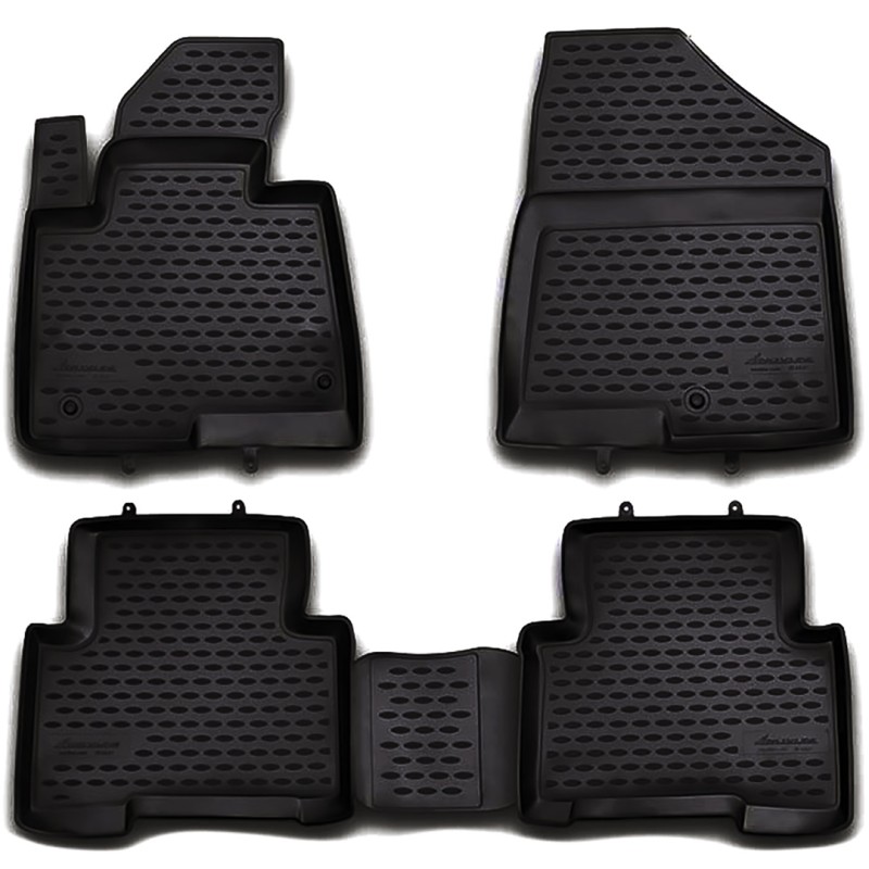 ΜΑΡΚΕ ΠΑΤΑΚΙΑ ΣΕ ΣΚΑΦΗ TPE ΛΑΣΤΙΧΟ ΓΙΑ HYUNDAI SANTA FE 5D 2012-2018  ΣΕ ΜΑΥΡΟ ΧΡΩΜΑ NOVLINE - 4 ΤΕΜ.