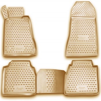 ΜΑΡΚΕ ΠΑΤΑΚΙΑ ΣΕ ΣΚΑΦΗ TPE ΛΑΣΤΙΧΟ ΓΙΑ MERCEDES E CLASS W210 4D / 5D 1995-2003  ΣΕ ΜΠΕΖ ΧΡΩΜΑ NOVLINE - 4 ΤΕΜ.