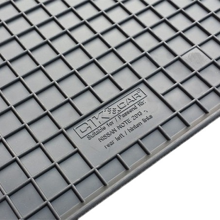 ΜΑΡΚΕ ΠΑΤΑΚΙΑ ΣΕ ΣΚΑΦΗ ΛΑΣΤΙΧΟ ΓΙΑ NISSAN NOTE 2013+ ΣΕ ΜΑΥΡΟ ΧΡΩΜΑ ΜΕ ΚΟΥΜΠΩΜΑΤΑ CIK - 4 ΤΕΜ.