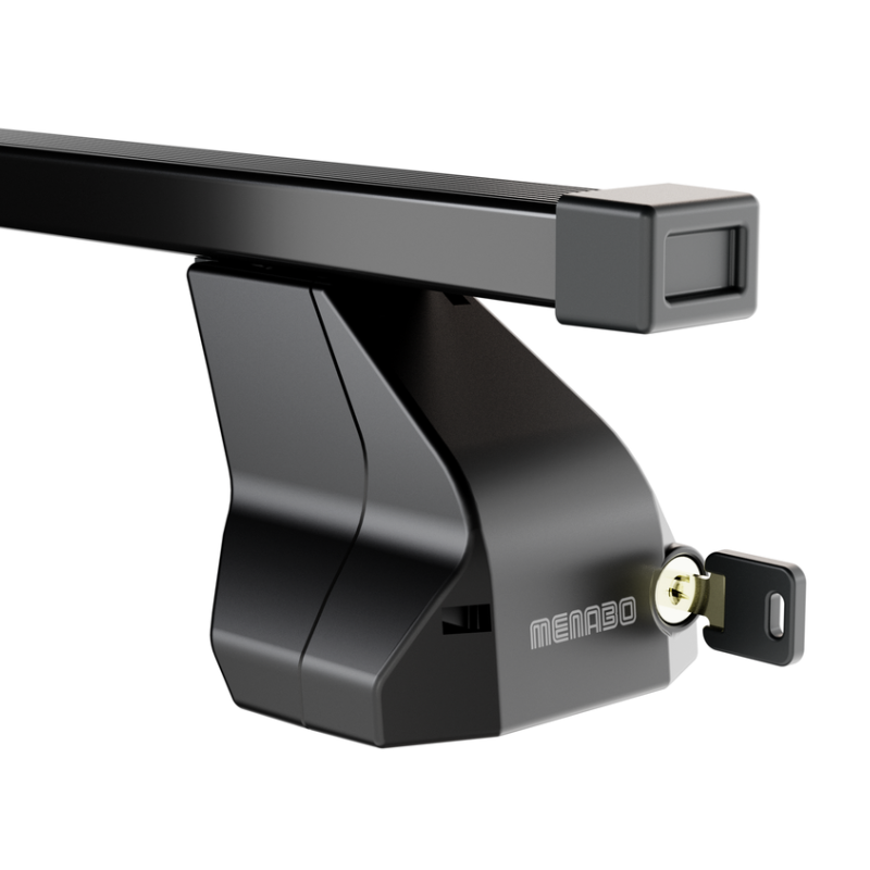 ΜΠΑΡΕΣ ΟΡΟΦΗΣ ΣΙΔΗΡΟΥ OMEGA LARGE 130 cm ΜΕ ΚΑΠΑΚΙΑ ΣΕ ΜΑΥΡΟ ΧΡΩΜΑ ΓΙΑ ΑΠΛΗ ΟΡΟΦΗ MENABO - 2 ΤΕΜ.