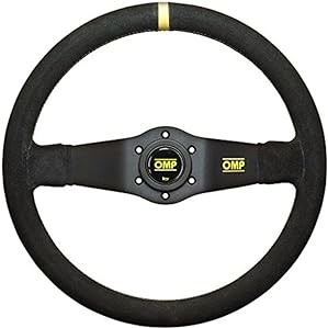 ΤΙΜΟΝΙ RALLY ΔΙΛΑΜΟ ΜΕ SUEDE ΜΑΥΡΟ OMP - 1 TEM.