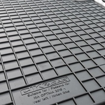 ΜΑΡΚΕ ΠΑΤΑΚΙΑ ΣΕ ΣΚΑΦΗ ΛΑΣΤΙΧΟ ΓΙΑ KIA OPTIMA 2015+ ΣΕ ΜΑΥΡΟ ΧΡΩΜΑ ΜΕ ΚΟΥΜΠΩΜΑΤΑ CIK - 4 ΤΕΜ.