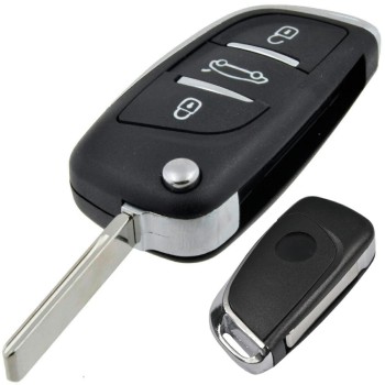 ΑΝΤΑΛΛΑΚΤΙΚΟ ΚΛΕΙΔΙ ΓΙΑ PEUGEOT 206 / 107 / 207 / 307 / 407 CITROEN C2 / C3 / C4 / C5 / C6 ΑΝΤΑΛΛΑΚΤΙΚΟ ΚΑΛΥΜΜΑ ΧΩΡΙΣ ΚΛΕΙΔΙ 2 ΚΟΥΜΠΙΩΝ - 1 ΤΕΜ.