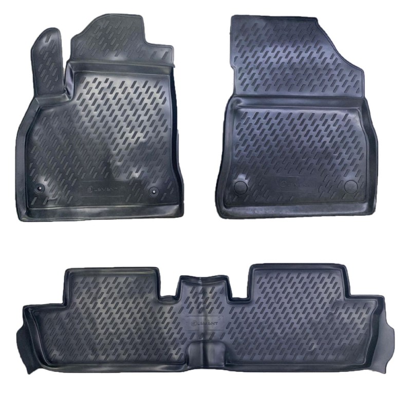 ΜΑΡΚΕ ΠΑΤΑΚΙΑ ΣΕ ΣΚΑΦΗ TPE ΛΑΣΤΙΧΟ ΓΙΑ PEUGEOT 3008 05/2009-2016  ΣΕ ΜΑΥΡΟ ΧΡΩΜΑ NOVLINE - 3 ΤΕΜ.