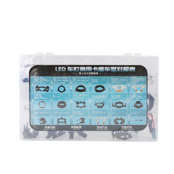 KIT ΜΕ ΑΝΤΑΠΤΟΡΕΣ ΓΙΑ ΛΑΜΠΕΣ LED 36 ΤΕΜΑΧΙΩΝ ΣΕ ΒΑΛΙΤΣΑΚΙ ΠΛΑΣΤΙΚΟ M-TECH