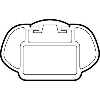 ΜΠΑΡΕΣ ΟΡΟΦΗΣ ΑΛΟΥΜΙΝΙΟΥ 127cm ALUMIA 2TEM ΧΩΡΙΣ ΚΛΕΙΔΙ