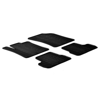 ΜΑΡΚΕ ΠΑΤΑΚΙΑ ΣΕ ΣΚΑΦΗ ΛΑΣΤΙΧΟ ΓΙΑ CITROEN C3 11/2009-10/2016 SUMISURA ΣΕ ΜΑΥΡΟ ΧΡΩΜΑ ME ΚΟΥΜΠΩΜΑΤΑ LAMPA - 4 ΤΕΜ.