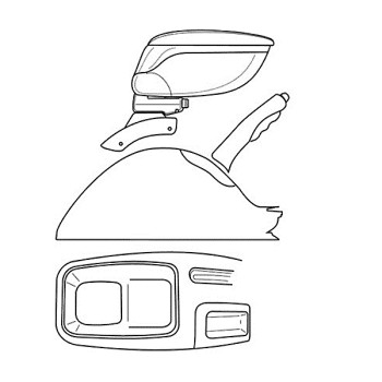 Βάση αντάπτορας τεμπέλη για PEUGEOT 206 09/98>12/08 -  Lampa - 1 τεμ.