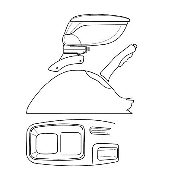 Βάση αντάπτορας τεμπέλη για PEUGEOT 206 09/98>12/08 -  Lampa - 1 τεμ.