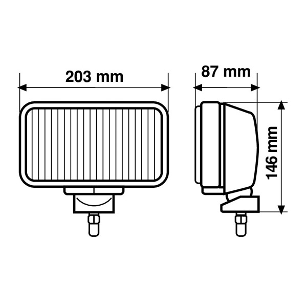 ΠΡΟΒΟΛΕΑΣ MAXTEL 12/24V H3 130W