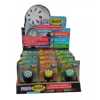 ΕΚΘΕΤΗΣ PROFU.MIXER ΜΕ ΑΡΩΜΑΤΙΚΑ ΑΥΤΟΚΙΝΗΤΟΥ ΣΕ 3 ΔΙΑΦΟΡΕΤΙΚΑ ΑΡΩΜΑΤΑ (4 X COOL / 4X VANILLA / 4X TROPICAL BREEZE) LAMPA -   12ΤΜΧ