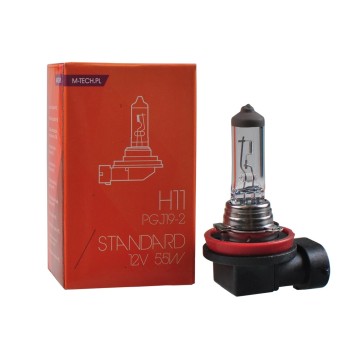 H11 12V 55W PGJ19-2 POWERTEC STANDARD ΑΛΟΓΟΝΟΥ ΚΟΥΤΙ  M-TECH - 1ΤΕΜ.