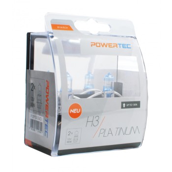 H3 12V 55W 3.250K +130% PK22s POWERTECK PLATINUM 2ΤΕΜ. M-TECH