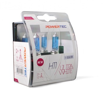 H11 12V 55W PGJ19-2 POWERTEC ULTRA WHITE 2ΤΕΜ. M-TECH