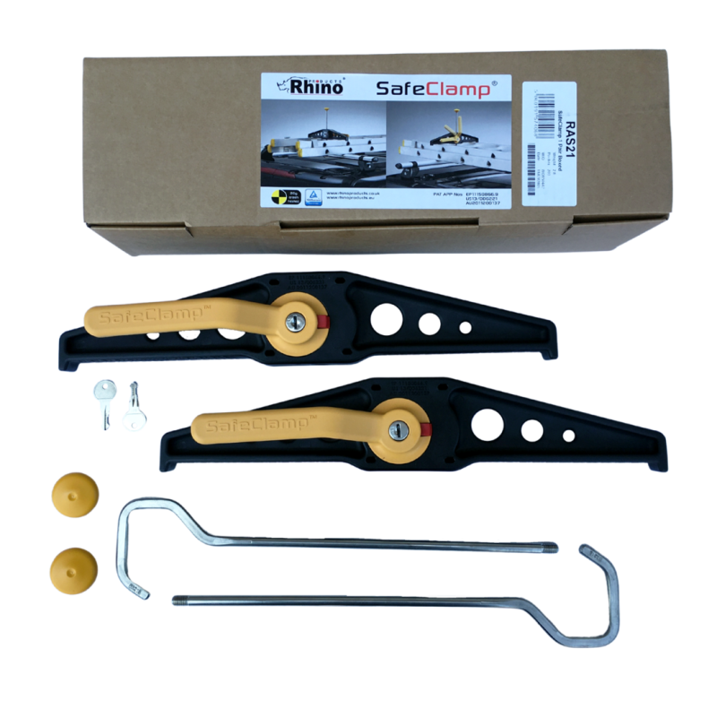 ΣΥΣΤΗΜΑ ΣΤΑΘΕΡΟΠΟΙΗΣΗΣ / ΜΕΤΑΦΟΡΑΣ ΣΚΑΛΑΣ RHINO SAFE CLAMP ΣΕ ΜΠΑΡΕΣ ΟΡΟΦΗΣ - 2 ΤΕΜ.