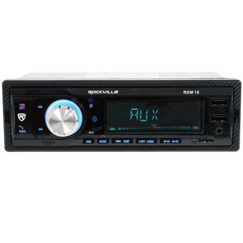 RADIO USB/SD/AUX/BLUETOOTH A2DP ΜΕ ΜΠΛΕ ΦΩΤΙΣΜΟ & REMOTE CONTROL RDM18 ROCKVILLE