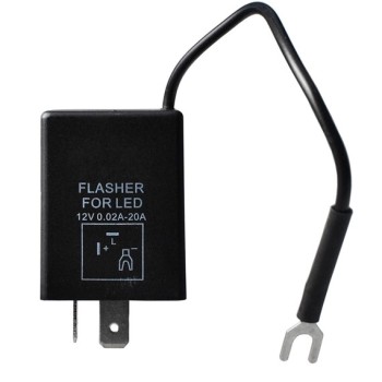 LED FLASHER (ΦΛΑΣΙΕΡΑ) 8 ΕΠΑΦΩΝ (L+-) 30x30x30mm  M-TECH - 1ΤΕΜ.