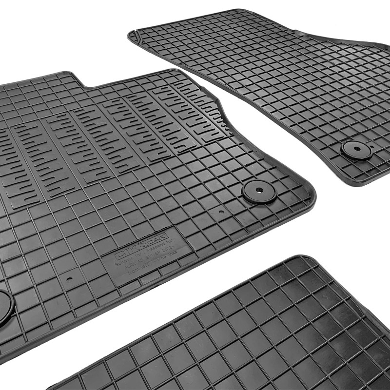 ΜΑΡΚΕ ΠΑΤΑΚΙΑ ΣΕ ΣΚΑΦΗ ΛΑΣΤΙΧΟ ΓΙΑ AUDI A3 2012-2020 / SEAT LEON 2013-2017 / VW GOLF 7 2012-2020 ΣΕ ΜΑΥΡΟ ΧΡΩΜΑ ΜΕ ΚΟΥΜΠΩΜΑΤΑ CIK - 4 ΤΕΜ.