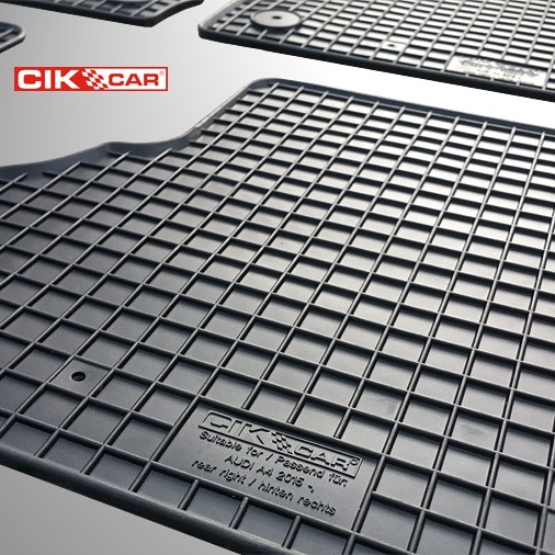 ΜΑΡΚΕ ΠΑΤΑΚΙΑ ΣΕ ΣΚΑΦΗ ΛΑΣΤΙΧΟ ΓΙΑ AUDI A4 B9 2015+ / A5 B9 2016+ ΣΕ ΜΑΥΡΟ ΧΡΩΜΑ ΜΕ ΚΟΥΜΠΩΜΑΤΑ CIK - 4 ΤΕΜ.