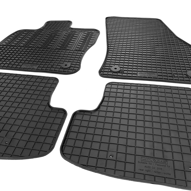 ΜΑΡΚΕ ΠΑΤΑΚΙΑ ΣΕ ΣΚΑΦΗ ΛΑΣΤΙΧΟ ΓΙΑ AUDI Q2 2017+ ΣΕ ΜΑΥΡΟ ΧΡΩΜΑ ΜΕ ΚΟΥΜΠΩΜΑΤΑ CIK - 4 ΤΕΜ.