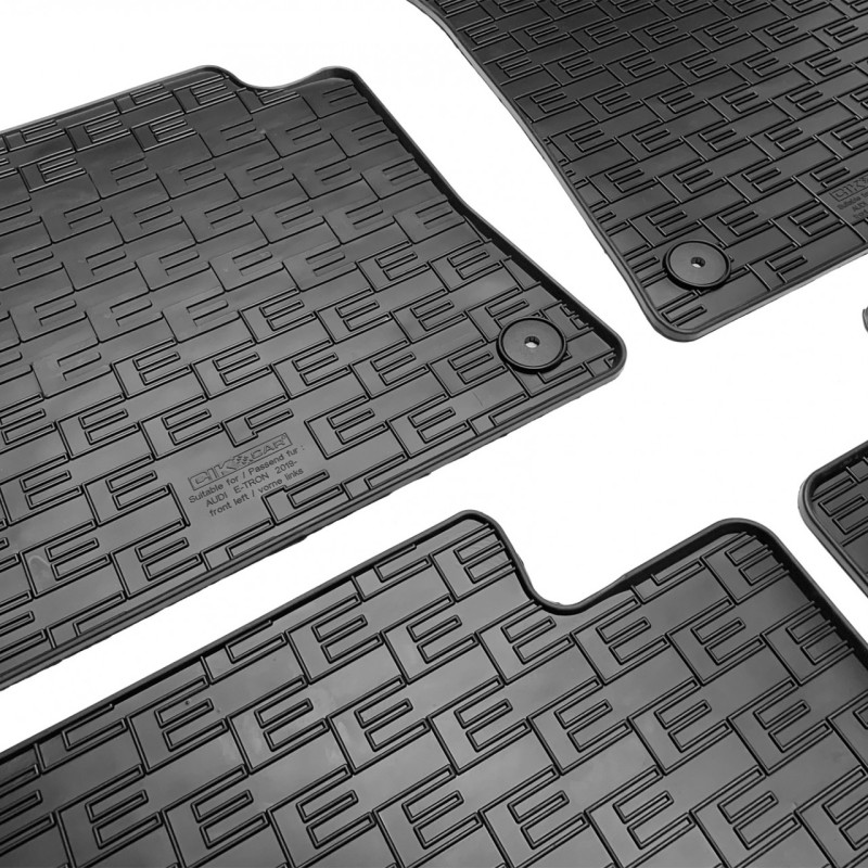 ΜΑΡΚΕ ΠΑΤΑΚΙΑ ΣΕ ΣΚΑΦΗ ΛΑΣΤΙΧΟ ΓΙΑ AUDI E-TRON 5D 2019+ ΣΕ ΜΑΥΡΟ ΧΡΩΜΑ ΜΕ ΚΟΥΜΠΩΜΑΤΑ CIK - 4 ΤΕΜ.