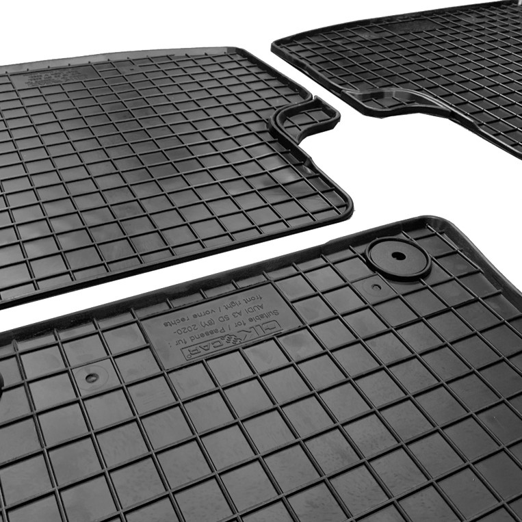 ΜΑΡΚΕ ΠΑΤΑΚΙΑ ΣΕ ΣΚΑΦΗ ΛΑΣΤΙΧΟ ΓΙΑ AUDI A3 8Y ETSI 4D / 5D 2020+ ΣΕ ΜΑΥΡΟ ΧΡΩΜΑ ΜΕ ΚΟΥΜΠΩΜΑΤΑ CIK - 4 ΤΕΜ.