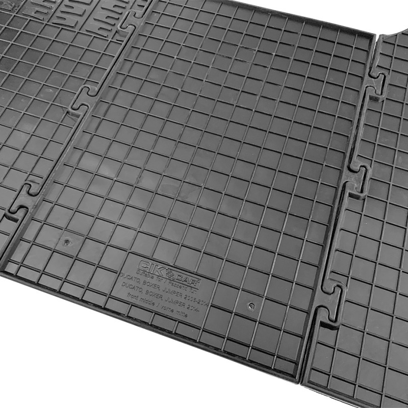 ΜΑΡΚΕ ΠΑΤΑΚΙΑ ΣΕ ΣΚΑΦΗ ΛΑΣΤΙΧΟ ΓΙΑ CITROEN JUMPER / FIAT DUCATO / PEUGEOT BOXER 2006-2014+ ΣΕ ΜΑΥΡΟ ΧΡΩΜΑ ΧΩΡΙΣ ΚΟΥΜΠΩΜΑΤΑ CIK - 3 ΤΕΜ.