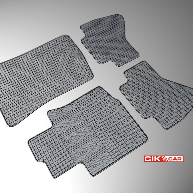 ΜΑΡΚΕ ΠΑΤΑΚΙΑ ΣΕ ΣΚΑΦΗ ΛΑΣΤΙΧΟ ΓΙΑ CITROEN C1 / PEUGEOT 107 / TOYOTA AYGO 2005-2014 ΣΕ ΜΑΥΡΟ ΧΡΩΜΑ ΧΩΡΙΣ ΚΟΥΜΠΩΜΑΤΑ CIK - 4 ΤΕΜ.