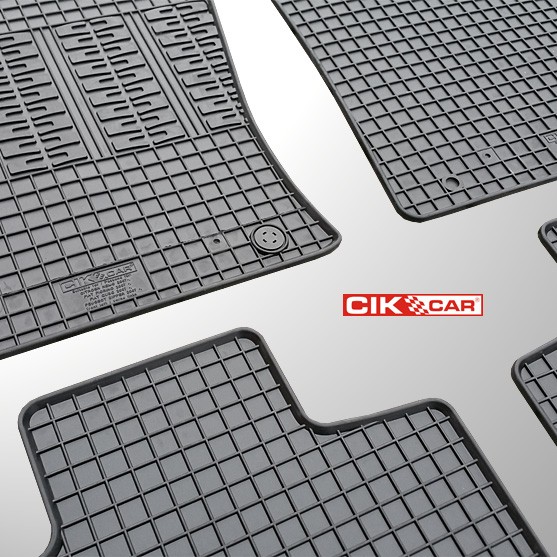 ΜΑΡΚΕ ΠΑΤΑΚΙΑ ΣΕ ΣΚΑΦΗ ΛΑΣΤΙΧΟ ΓΙΑ CITROEN NEMO MULTISPACE / PEUGEOT BIPPER TEPEE / FIAT QUBO 2008+ ΣΕ ΜΑΥΡΟ ΧΡΩΜΑ ΜΕ ΚΟΥΜΠΩΜΑΤΑ CIK - 4 ΤΕΜ.